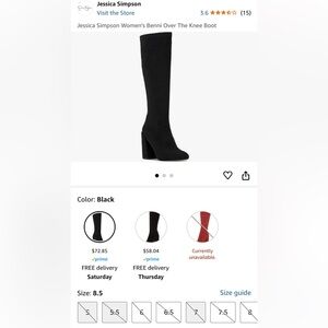 Jessica Simpson Benni Over The Knee Boots